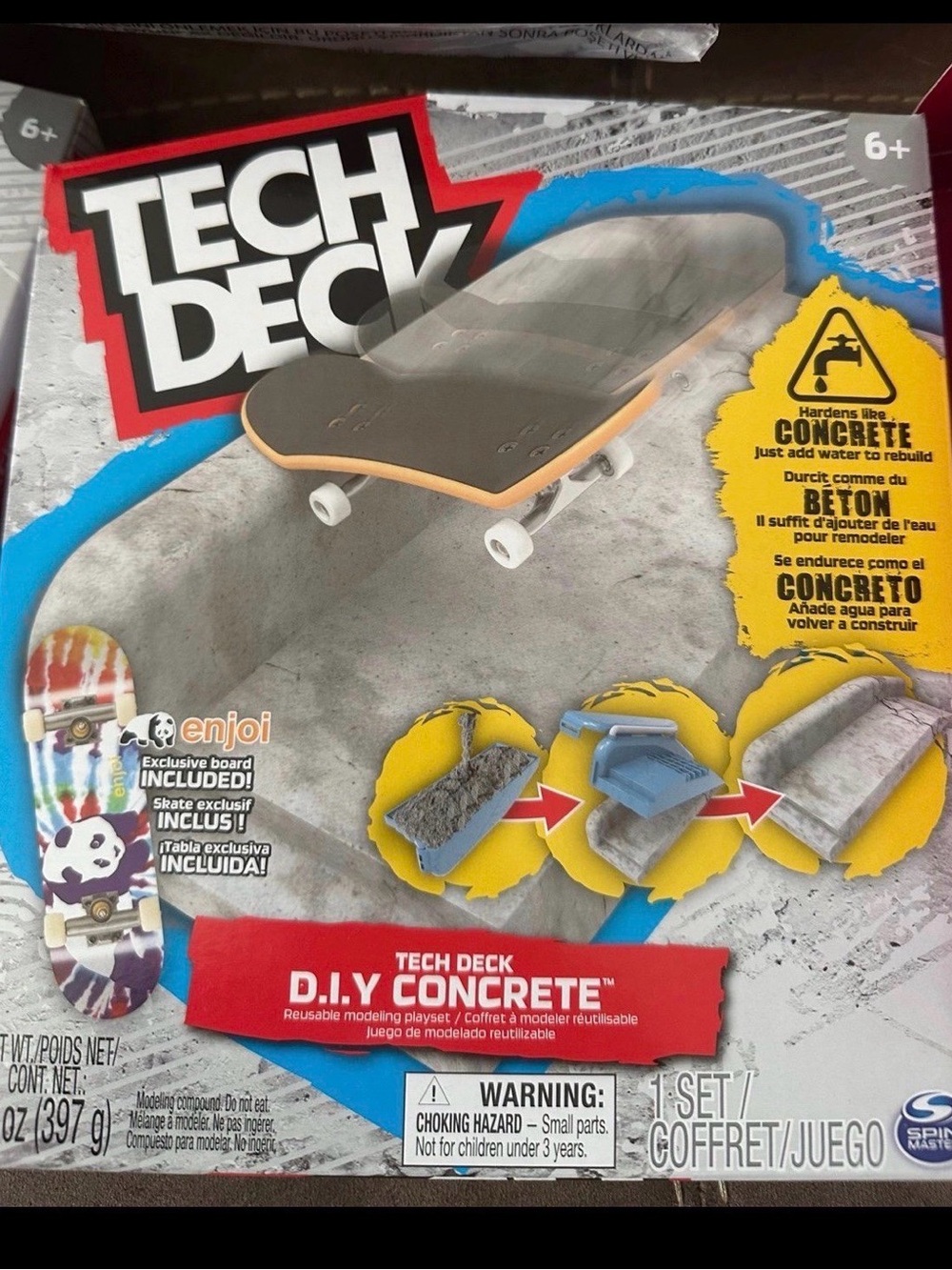 Tech Deck D.I.Y. Concrete Skateboard Playset - Gray & Black